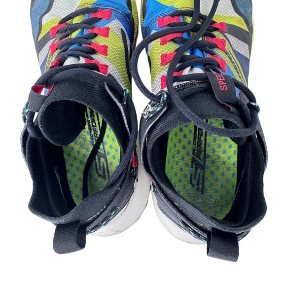 Skechers Go Run Speed Trail Running Shoes Men's 9.5 Multi Upper Mesh Hyper Burst - Picture 5 of 10